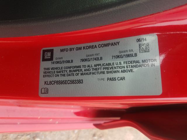 2014 CHEVROLET SPARK 2LT KL8CF6S95EC583383