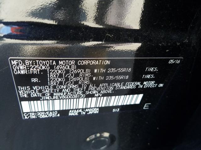 2016 TOYOTA RAV4 HV LI JTMDJREV8GD038120
