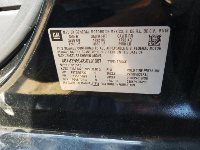 VIN 5FNRL5H66DB014058 2016 GMC SIERRA K15 no.10