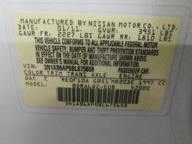 2011 NISSAN SENTRA 2.0 3N1AB6AP0BL675658