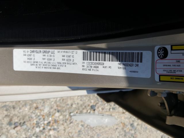 VIN SHHFK7H44MU231056 2013 CHRYSLER 200 LIMITE no.10