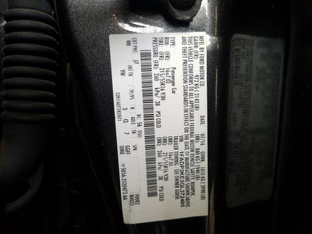 2016 FORD FOCUS SE 1FADP3KE3GL372485