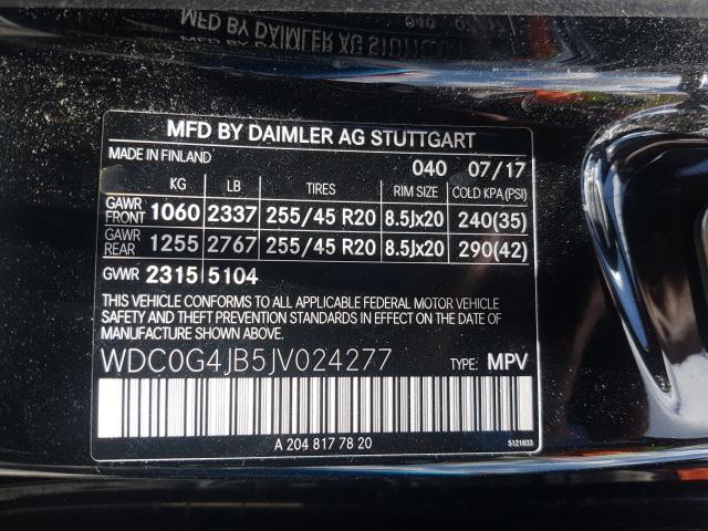 2018 MERCEDES-BENZ GLC 300 WDC0G4JB5JV024277