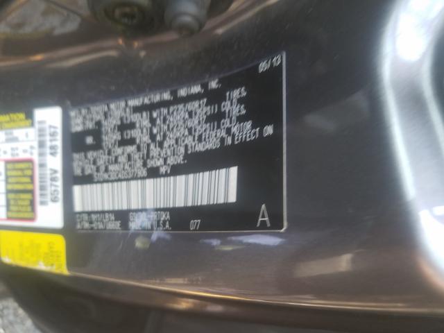 2013 TOYOTA SIENNA XLE 5TDYK3DC4DS377906
