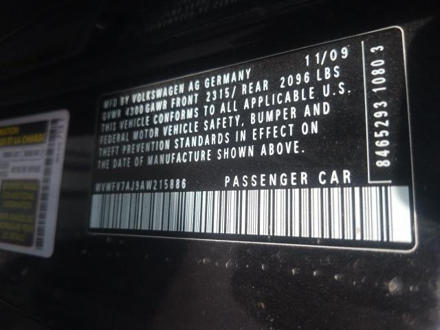 2010 VOLKSWAGEN GTI WVWFV7AJ9AW215886