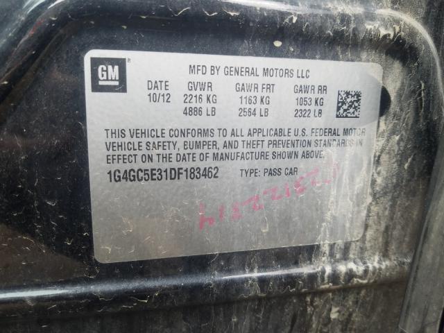 2013 BUICK LACROSSE 1G4GC5E31DF183462