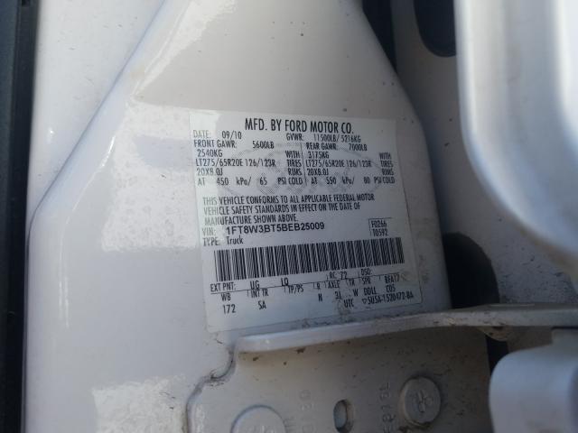 VIN 1C4NJPBA7GD698238 2011 FORD F350 SUPER no.10