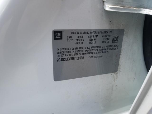 2013 BUICK REGAL PREM 2G4GS5EV5D9169500