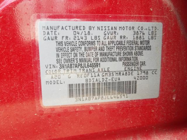 2018 NISSAN SENTRA SR 3N1AB7AP8JL646591