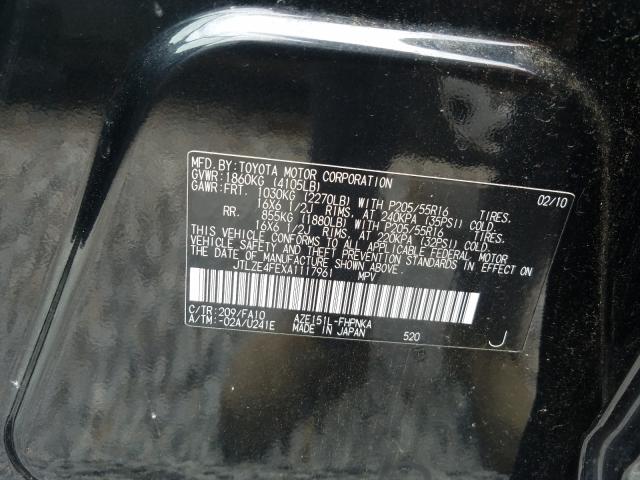 2010 TOYOTA SCION XB JTLZE4FEXA1117961