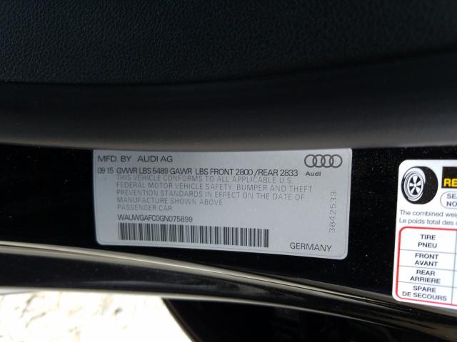 2016 AUDI A7 PREMIUM WAUWGAFC0GN075899