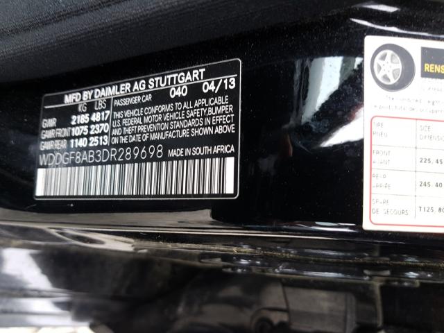 VIN 3CZRZ1H7XPM733968 2013 MERCEDES-BENZ C 300 4MAT no.10