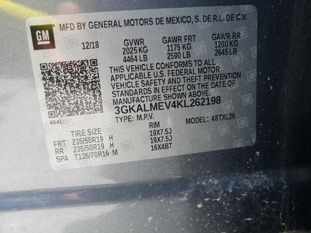 2019 GMC TERRAIN SL 3GKALMEV4KL262198