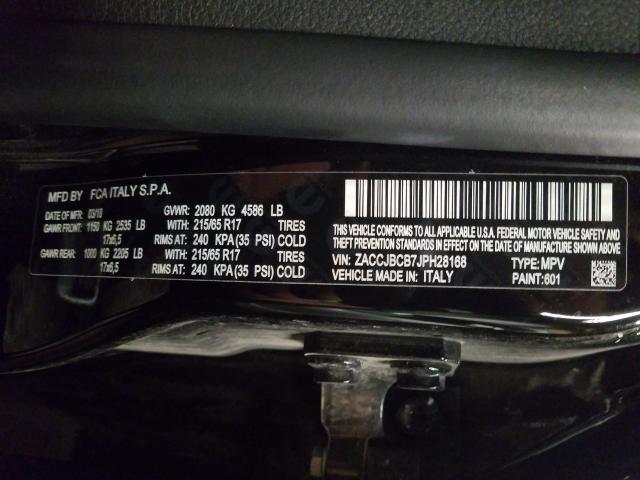 2018 JEEP RENEGADE T ZACCJBCB7JPH28168