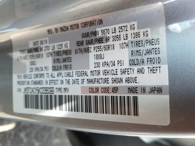 2019 MAZDA CX-9 TOURI JM3TCACY5K0336099