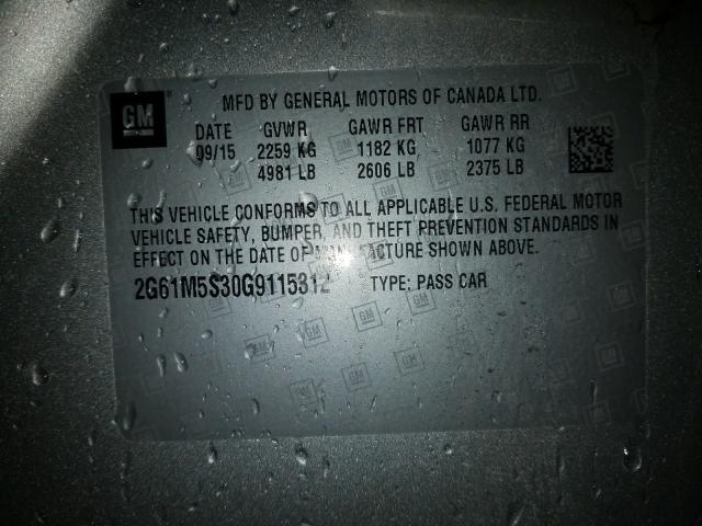 2016 CADILLAC XTS LUXURY 2G61M5S30G9115312