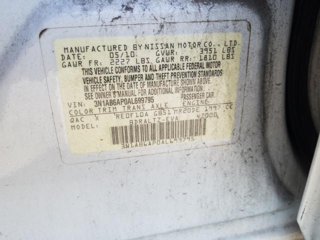 VIN 1G6AR5S35E0152414 2010 NISSAN SENTRA 2.0 no.10