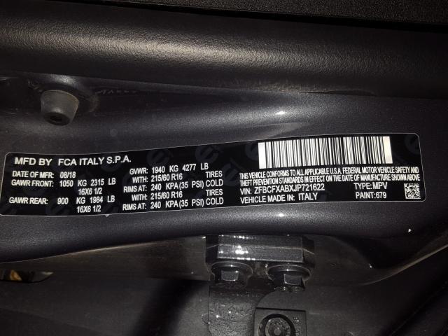 2018 FIAT 500X POP ZFBCFXABXJP721622