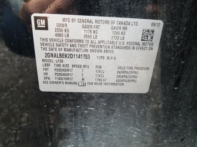 2013 CHEVROLET EQUINOX LS 2GNALBEK2D1141753