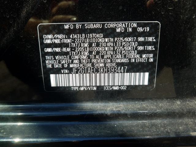 2019 SUBARU CROSSTREK JF2GTAEC3KH393447
