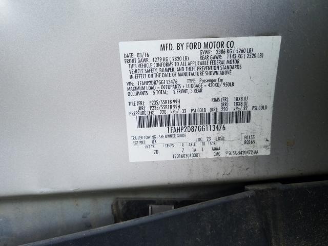 2016 FORD TAURUS SE 1FAHP2D87GG113476