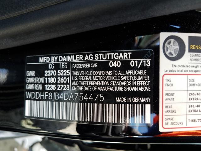 2013 MERCEDES-BENZ E 350 4MAT WDDHF8JB4DA754475