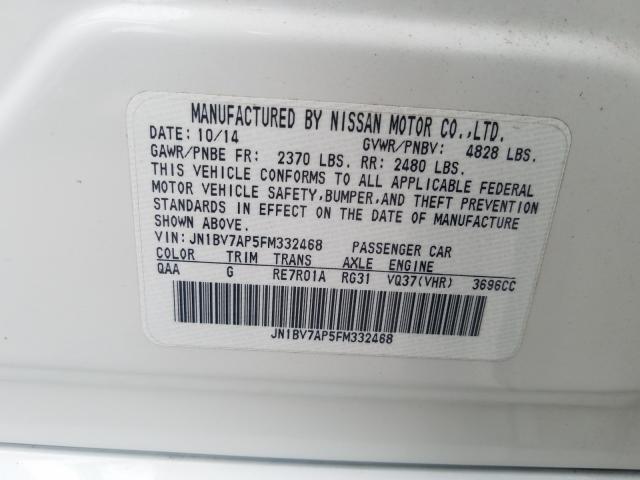 2015 INFINITI Q50 BASE JN1BV7AP5FM332468