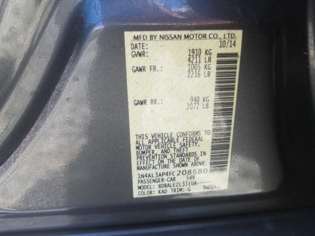 2015 NISSAN ALTIMA 2.5 1N4AL3AP4FC208680