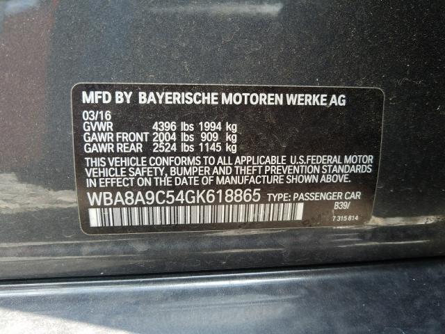2016 BMW 320 I WBA8A9C54GK618865