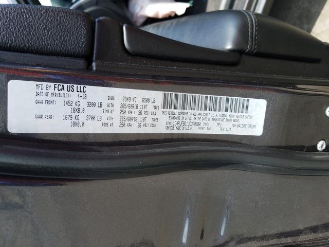 2018 JEEP GRAND CHER 1C4RJFBG1JC378880