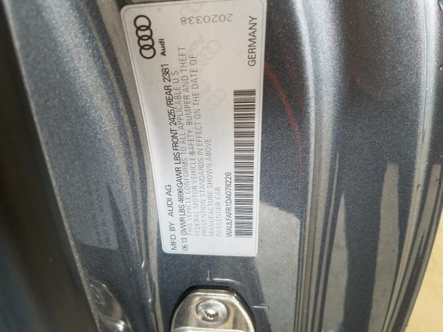 2013 AUDI A5 PREMIUM WAULFAFR1DA078226