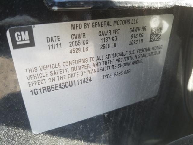 2012 CHEVROLET VOLT 1G1RB6E45CU111424