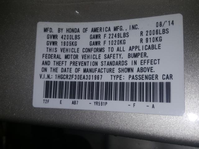 2014 HONDA ACCORD LX 1HGCR2F30EA301967