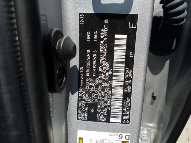 2016 LEXUS GX 460 JTJBM7FX7G5131723