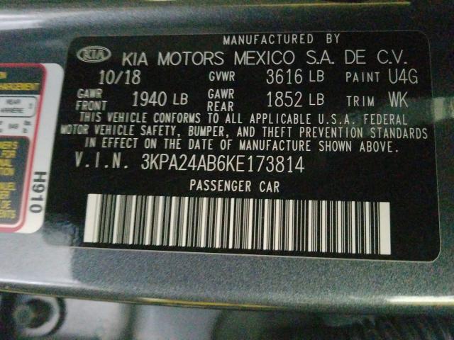 2019 KIA RIO 3KPA24AB6KE173814