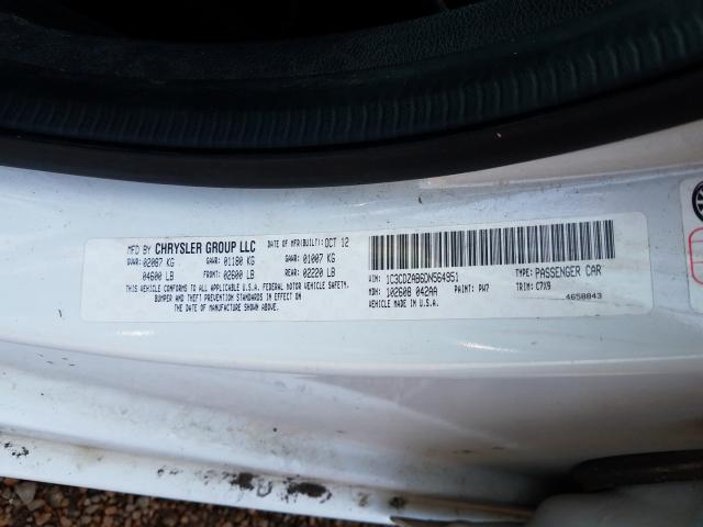 2013 DODGE AVENGER SE 1C3CDZAB6DN564951