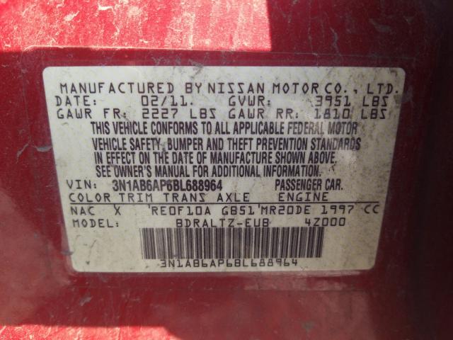 2011 NISSAN SENTRA 2.0 3N1AB6AP6BL688964