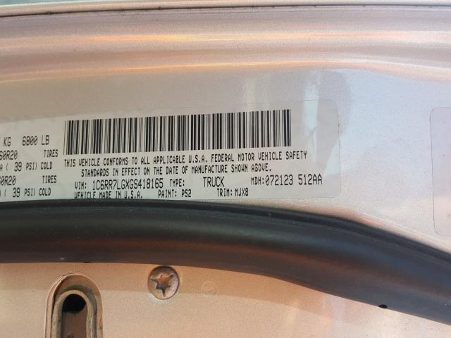 2016 RAM 1500 SLT 1C6RR7LGXGS418165