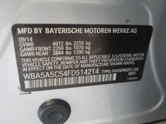 2015 BMW 528 I WBA5A5C54FD514214