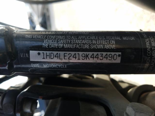 2009 HARLEY-DAVIDSON XL883 N 1HD4LE2419K443490