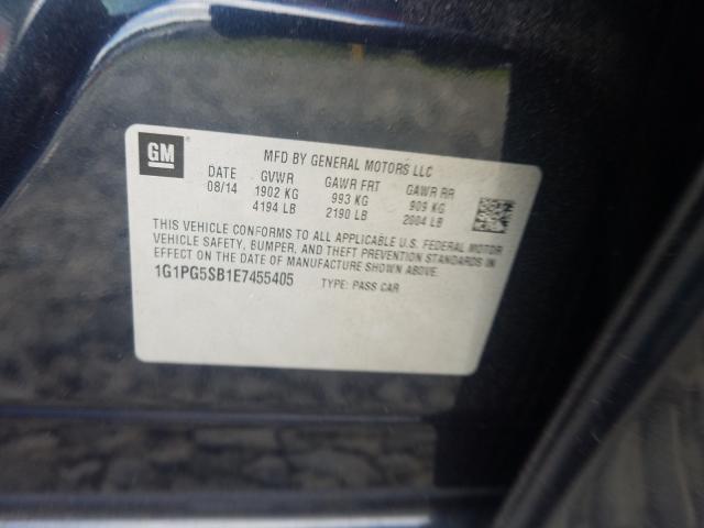 2014 CHEVROLET CRUZE LTZ 1G1PG5SB1E7455405