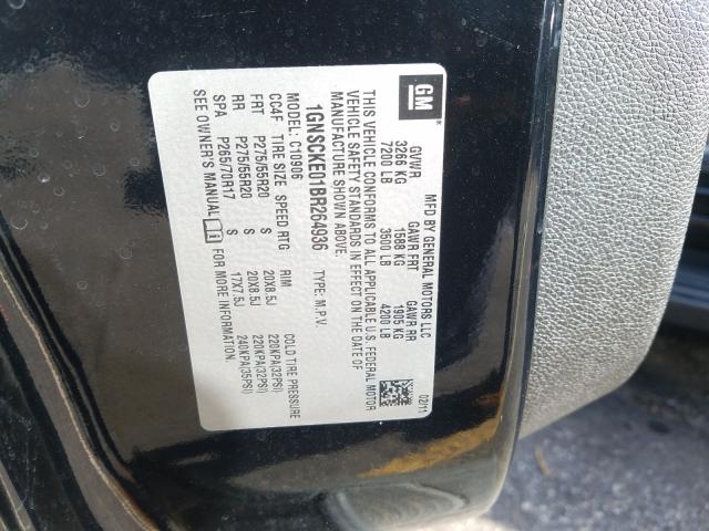 2011 CHEVROLET SUBURBAN C 1GNSCKE01BR264936