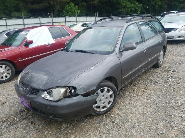 salvage title 2000 hyundai elantra station 2 0l for sale in gainesville ga 41859490