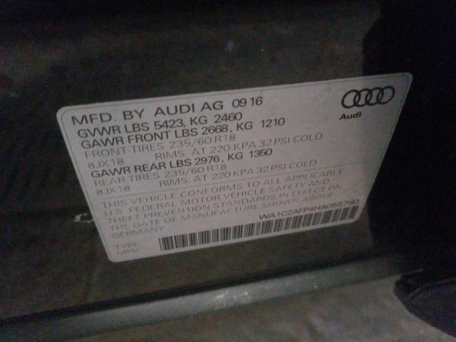 VIN WA1C2AFP4HA055780 2017 Audi Q5, Premium no.10