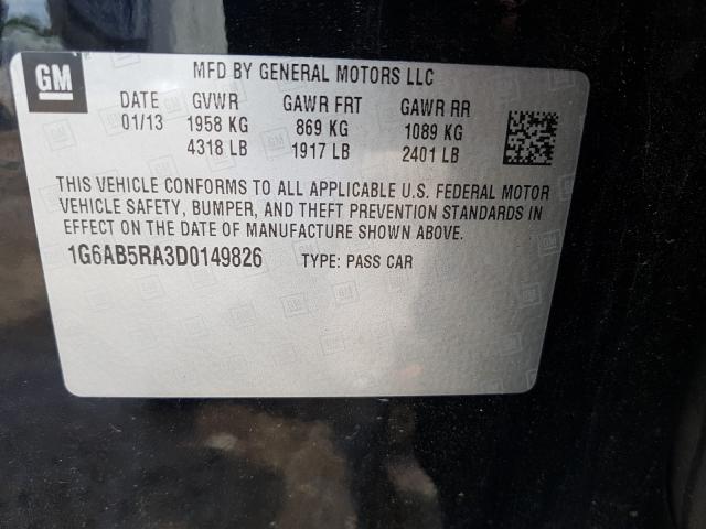 2013 CADILLAC ATS LUXURY 1G6AB5RA3D0149826
