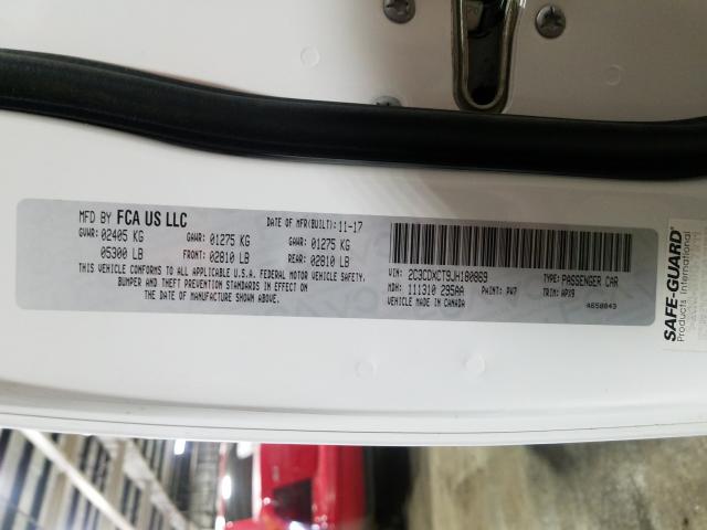 2018 DODGE CHARGER R/ 2C3CDXCT9JH180869