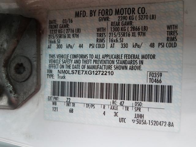 2016 FORD TRANSIT CO NM0LS7E7XG1272210