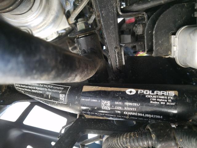 2018 POLARIS RANGER XP 4XARRE994J8042984