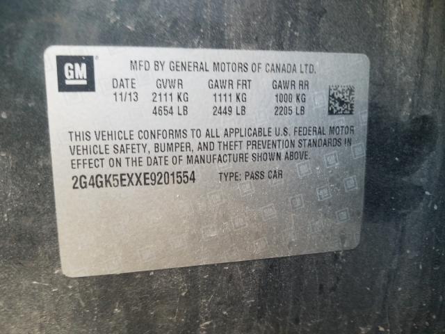 2014 BUICK REGAL 2G4GK5EXXE9201554
