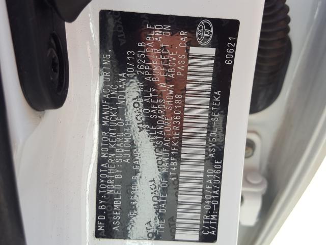 2014 TOYOTA CAMRY L 4T4BF1FK1ER360188